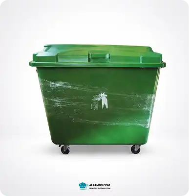 Tempat Sampah Roda Kapasitas 660L Tempat Pembuangan Sampah
